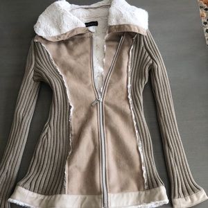Venus Ribbed Zip Sweater